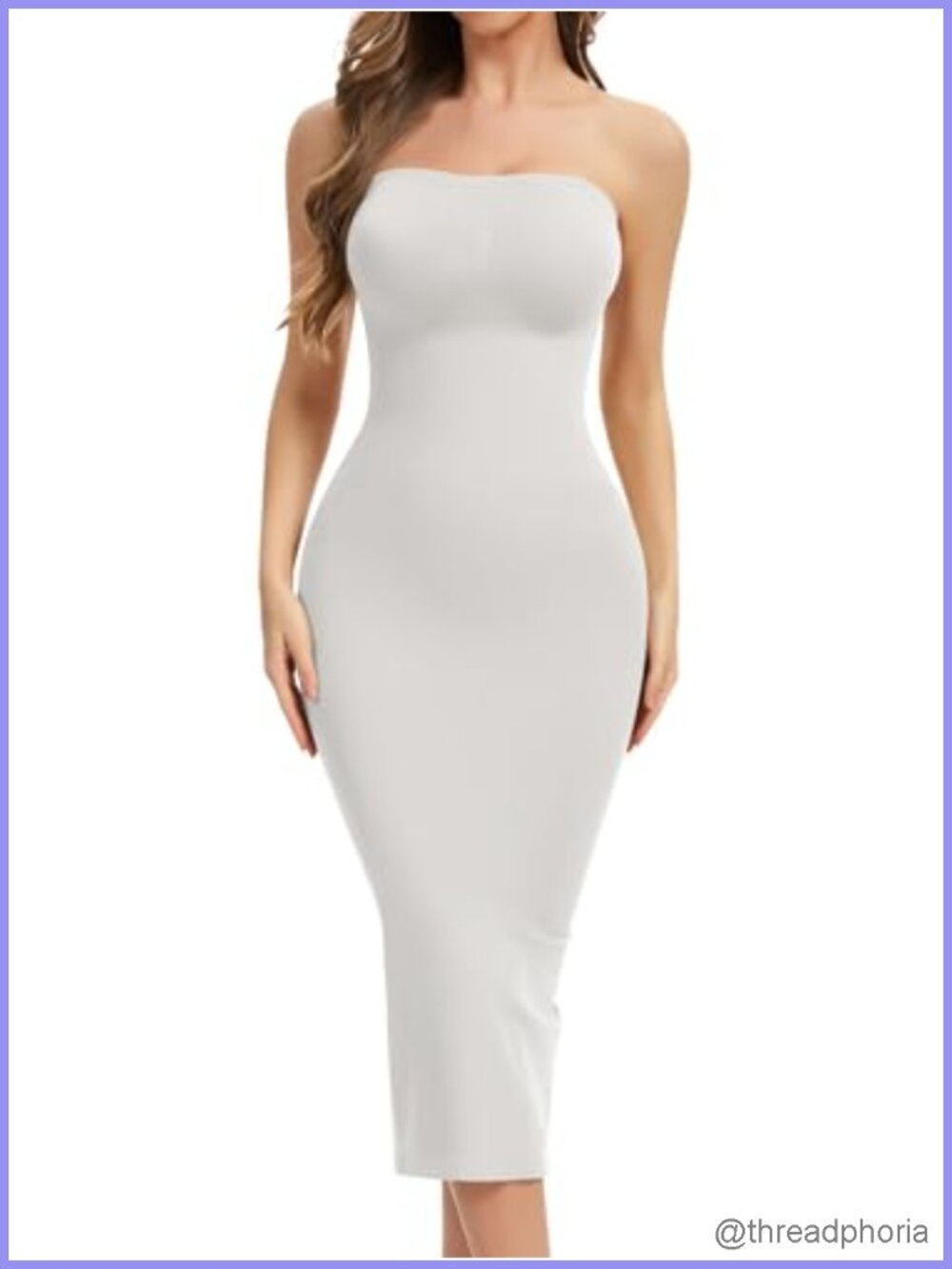Strapless Shapewear Slip Detachable Straps Tummy Control Full Slip - Picture 1 of 6